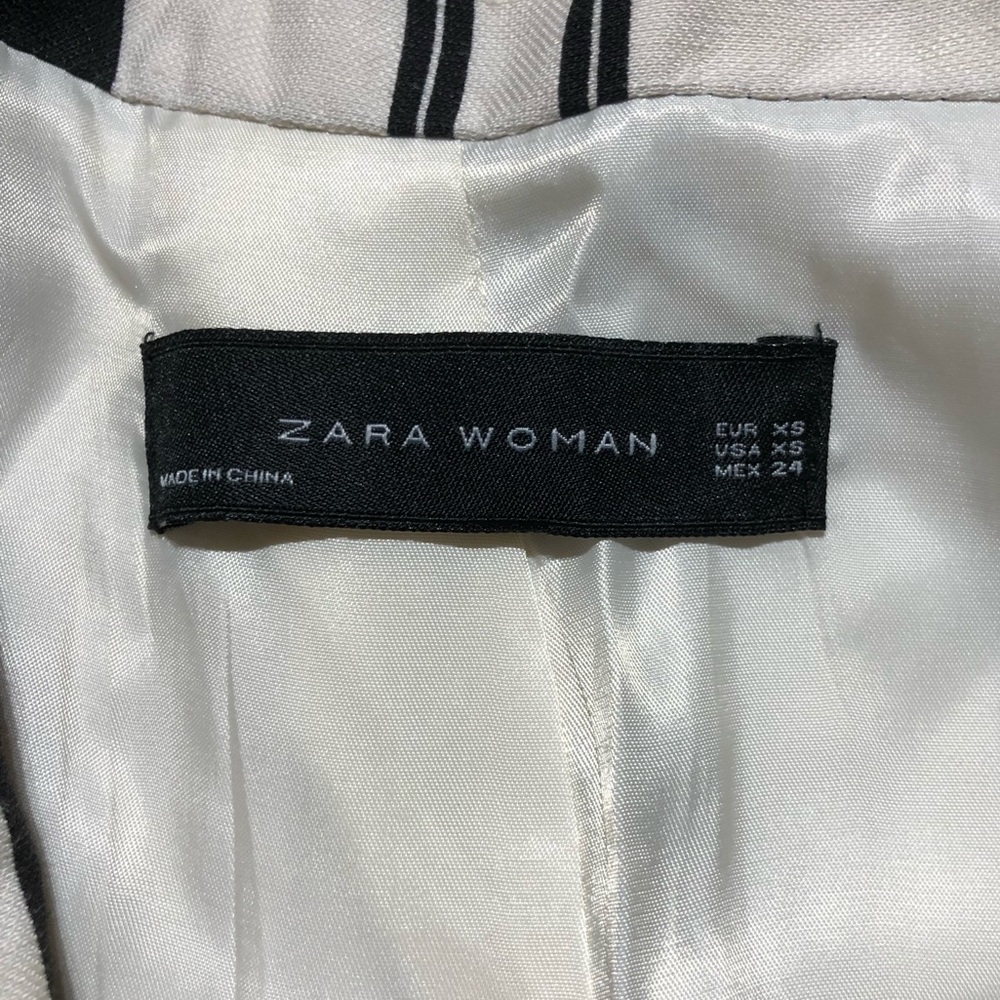 Zara Long Striped Coat - Picture 7 of 16